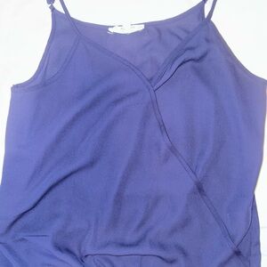 Pink Rose Navy Blue Top